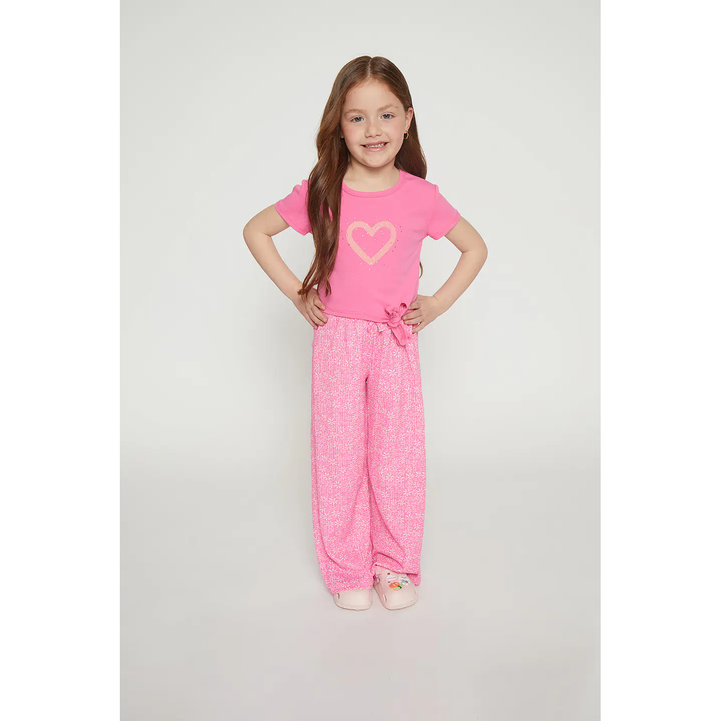 Polera Niña Brillos Fucsia Familyshop 3
