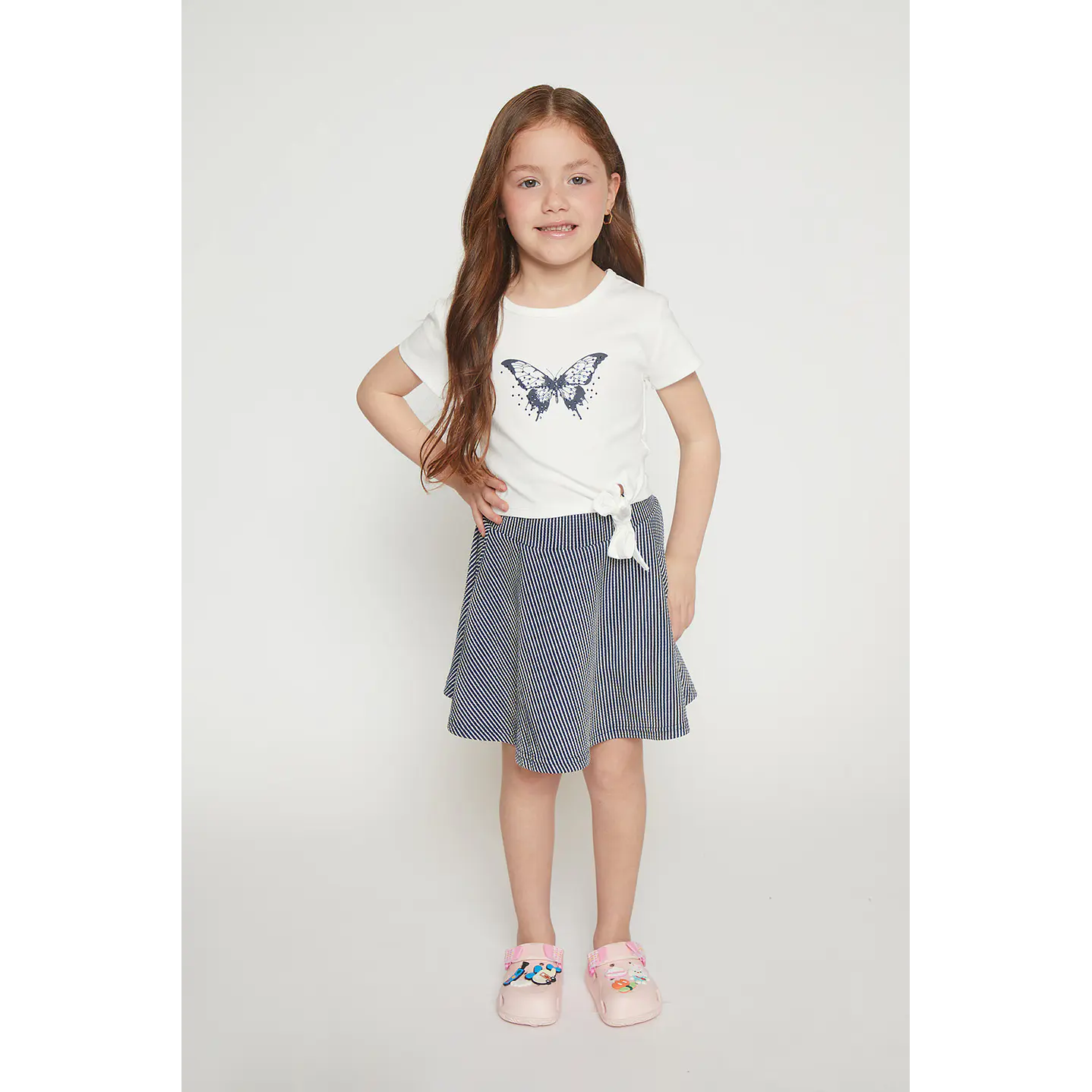 Faldas Niña Textura Azul Familyshop 3