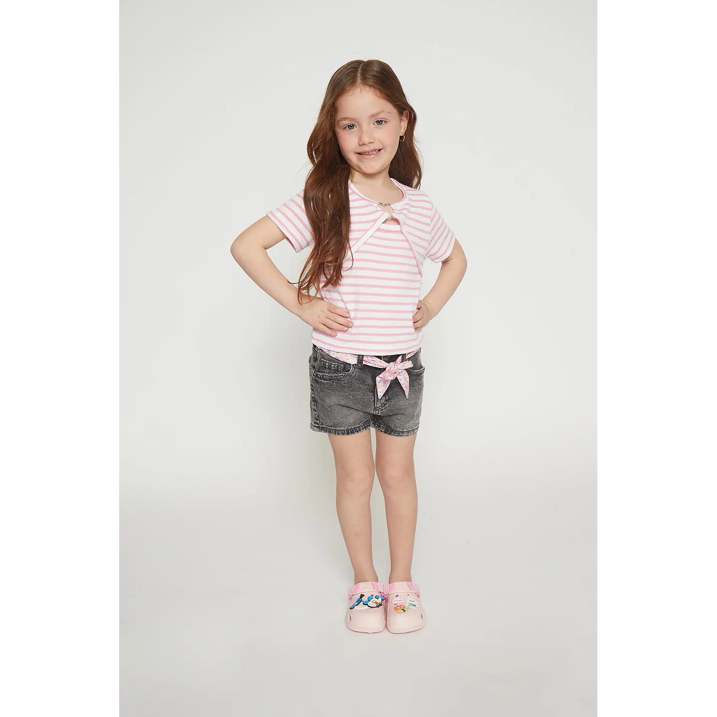 Polera Corazón Niña Palo Rosa Familyshop 3