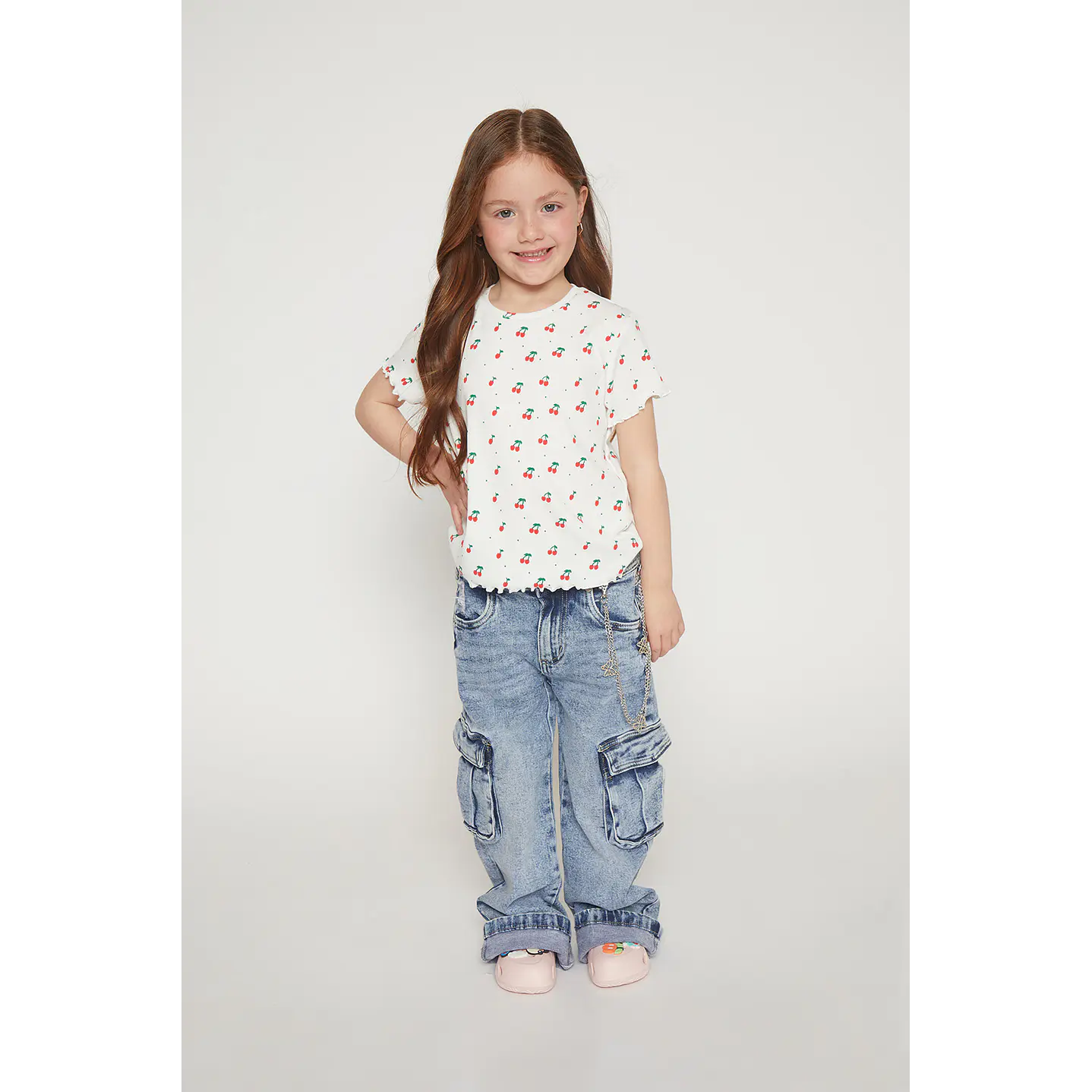 Polera Rulet Niña Crudo Familyshop 3