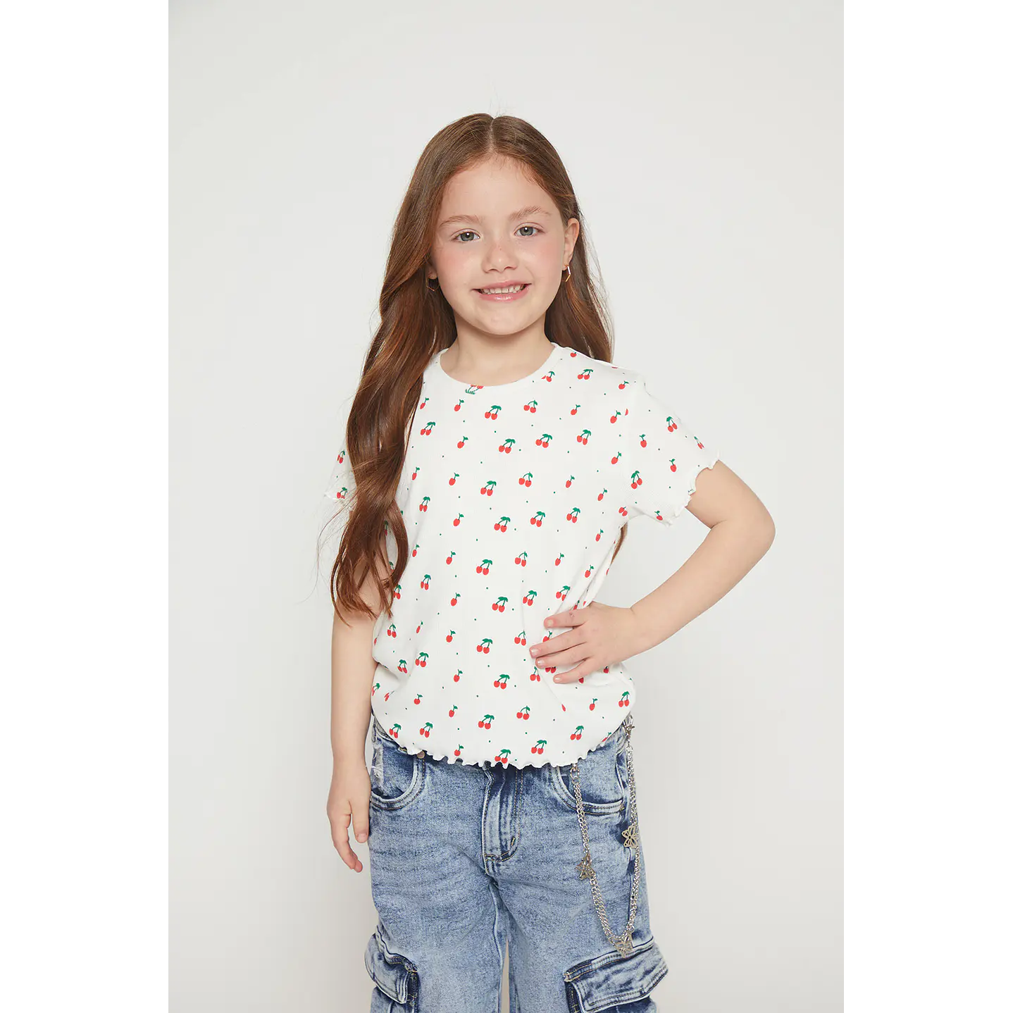 Polera Rulet Niña Crudo Familyshop 1