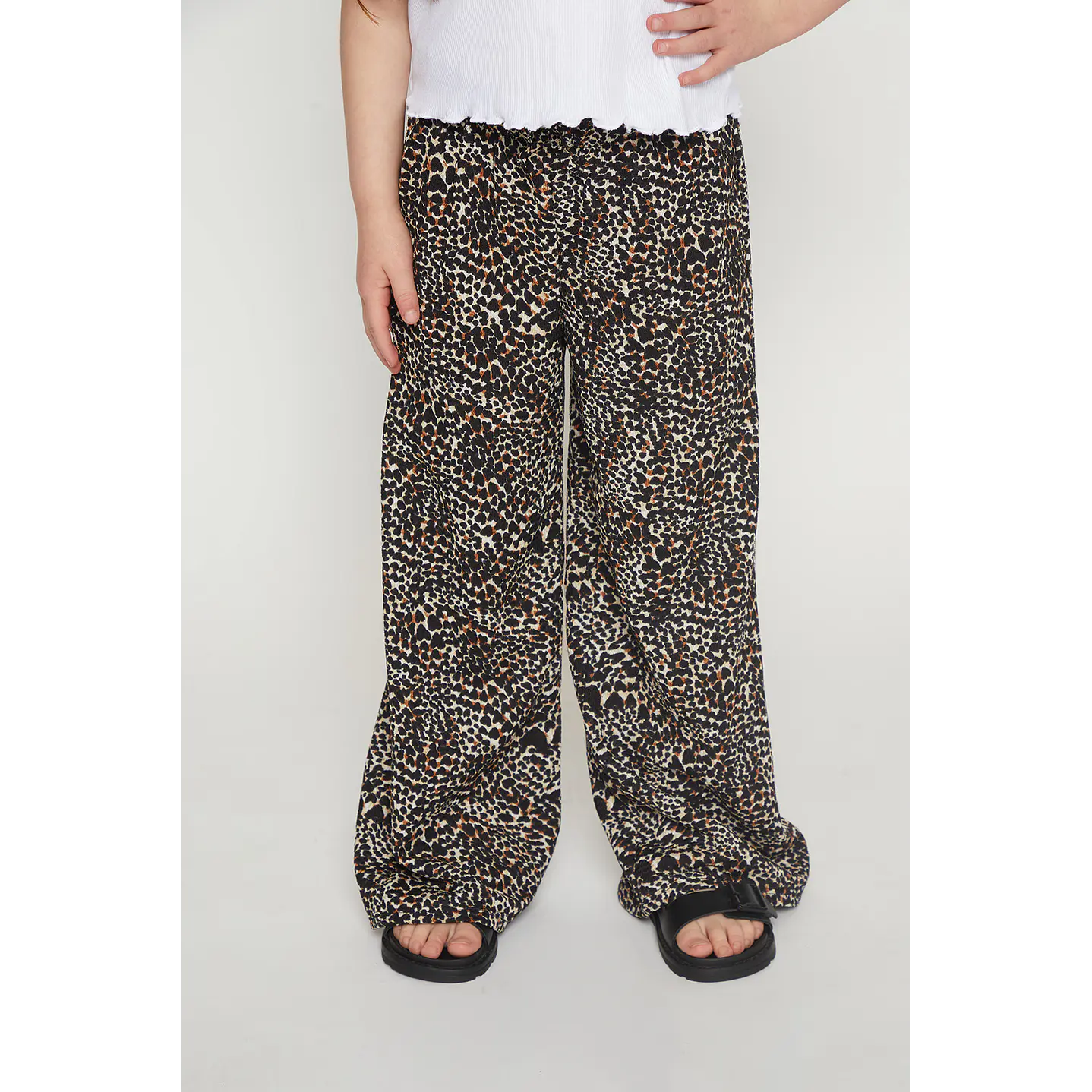Pantalón Niña Wide Leg Negro Familyshop 1