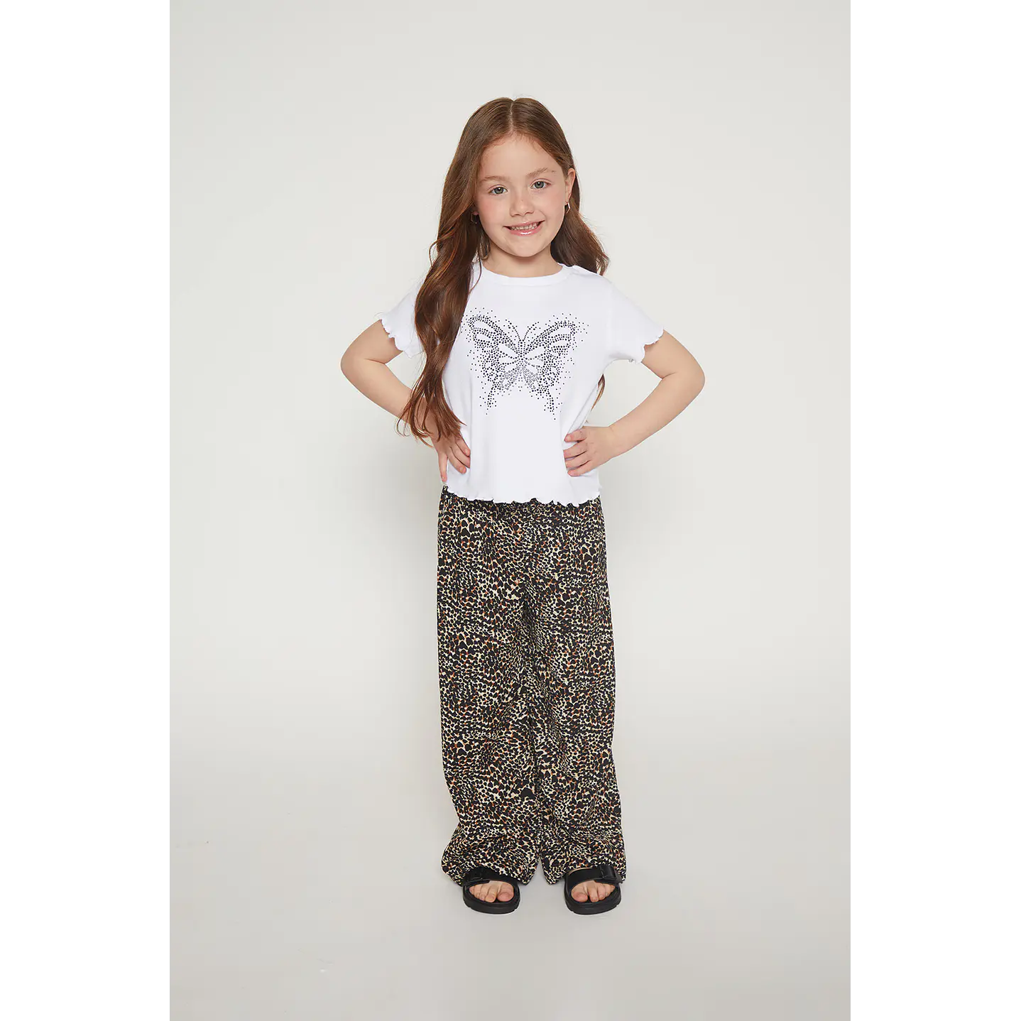 Polera Niña Tachas Blanco Familyshop 3