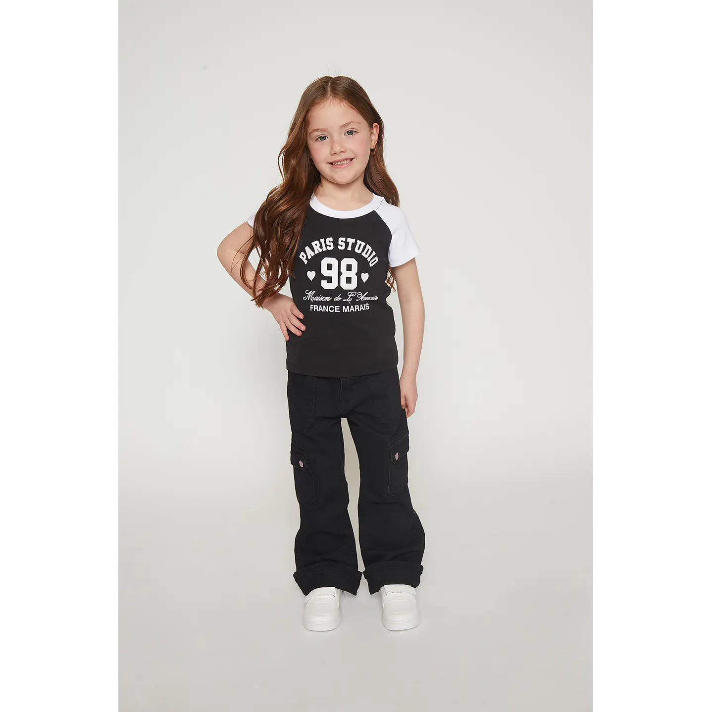 Jeans Cargo Niña Negro Familyshop 3