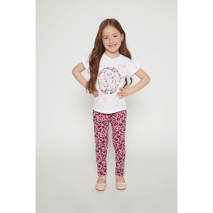 Polera Vuelos Niña Blanco Familyshop 3