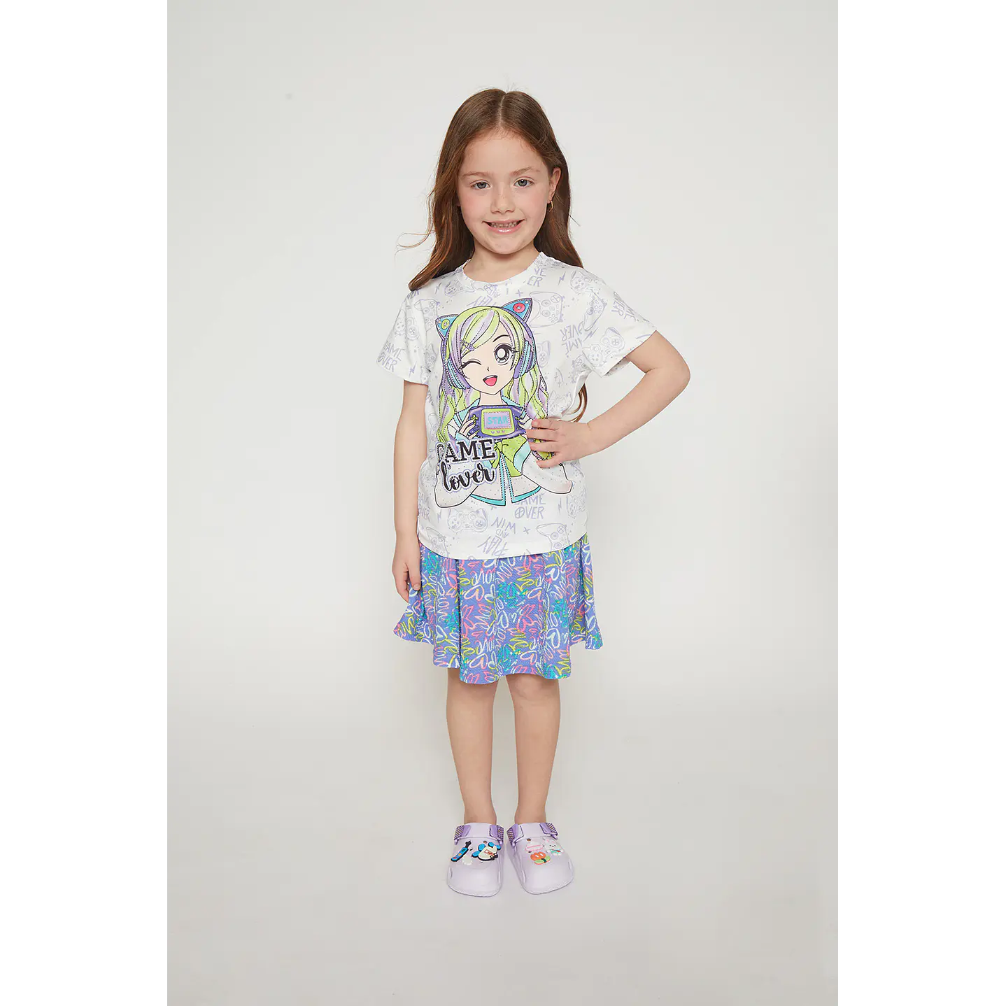 Faldas Niña Rapport Textura Lila Familyshop 3