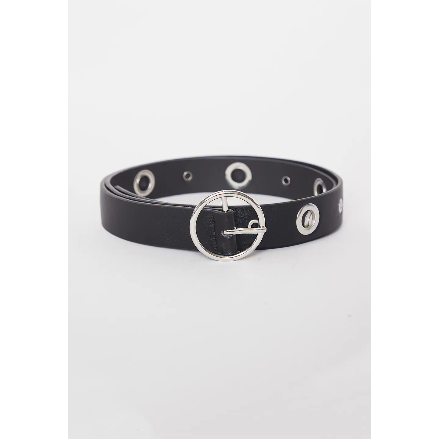 Cinturón Mujer Eyelet Redondo Negro Familyshop 1