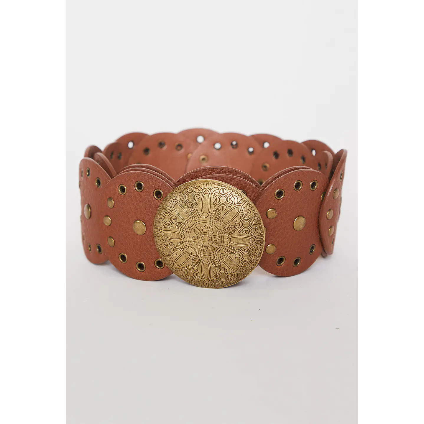 Cinturón Mujer Eyelet Boho Café Familyshop 3