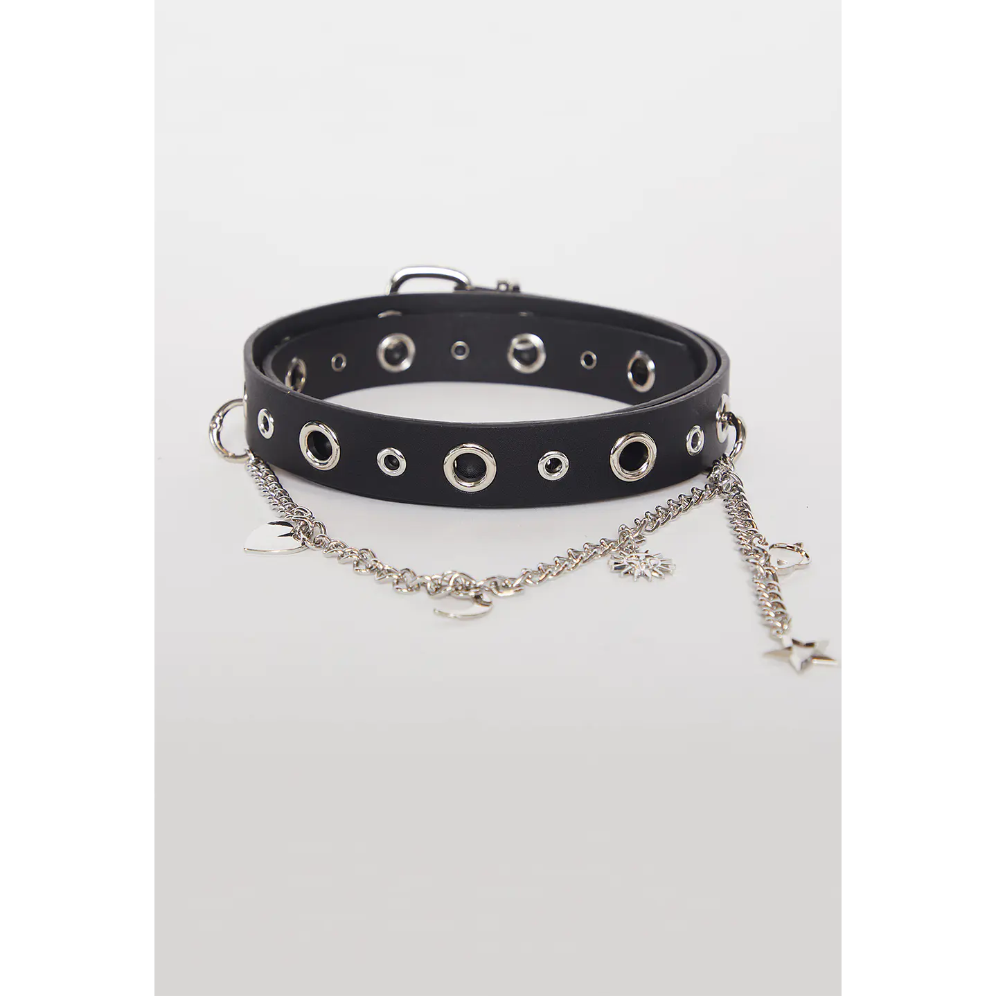 Cinturón Mujer Eyelet Cadena Negro Familyshop 2