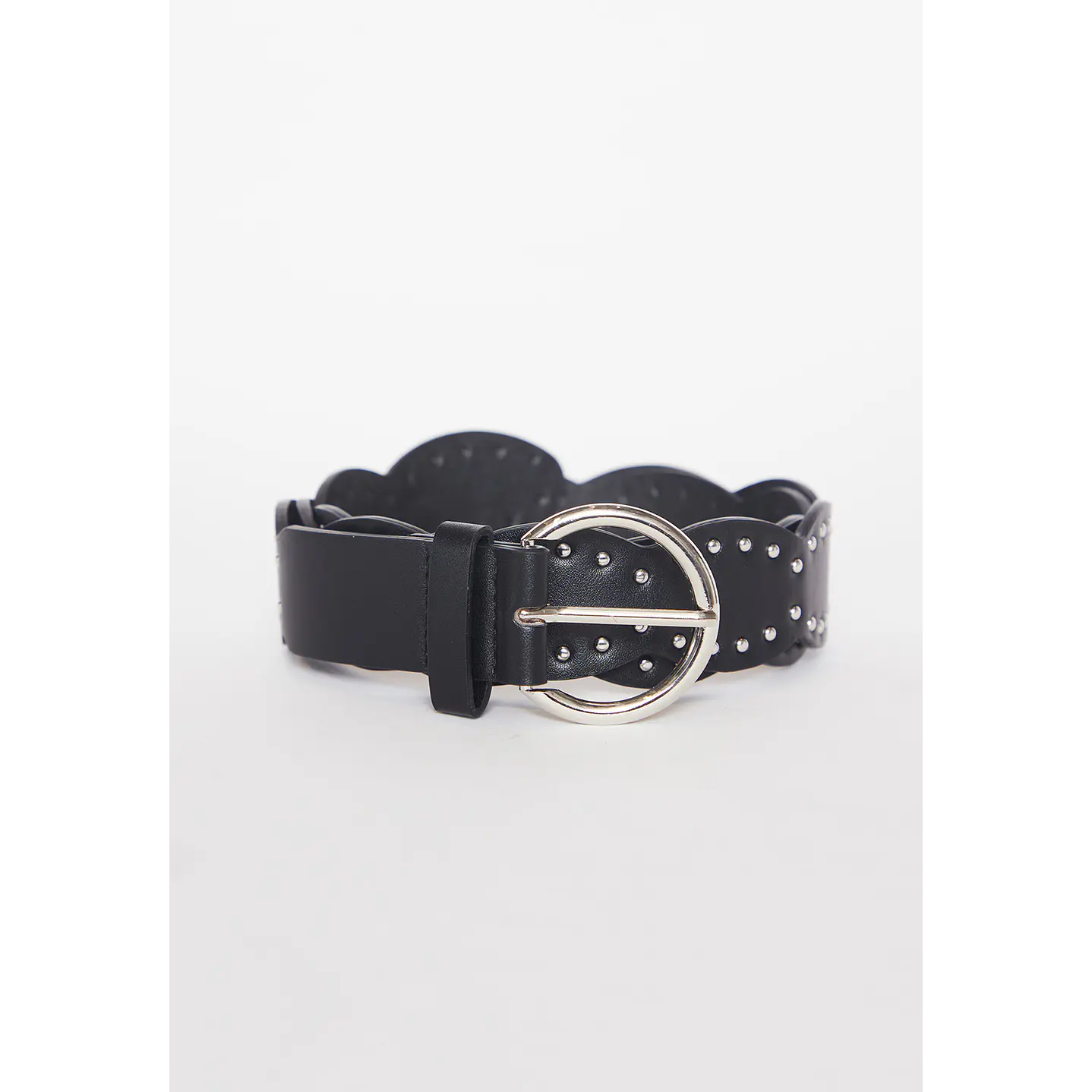 Cinturón Mujer Hebilla Tachas Negro Familyshop 1