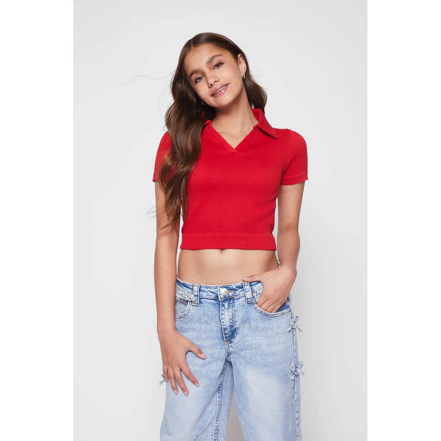 Polera Seamless Lola Rojo Familyshop 1