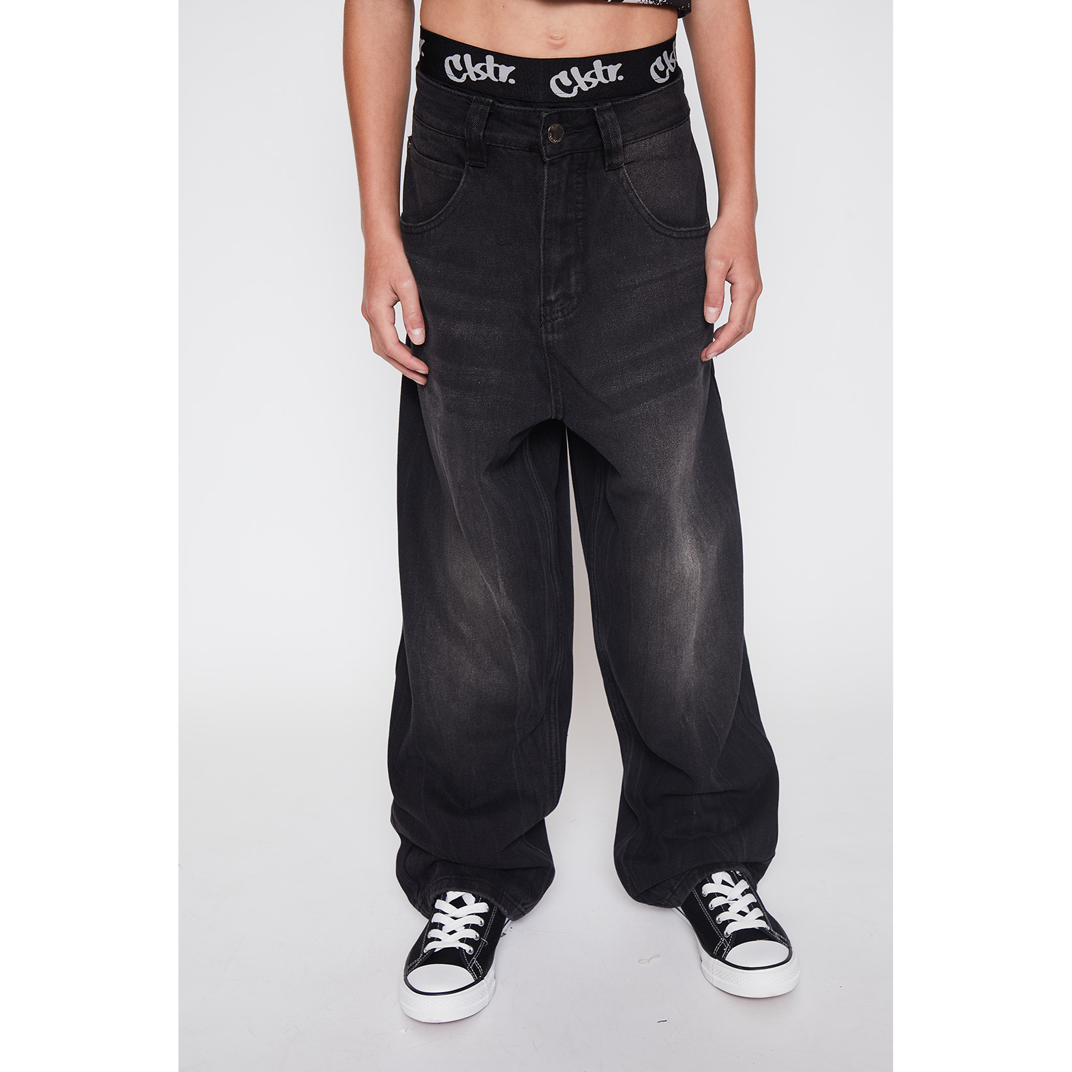 Jeans Lolo Pretina Elástica Negro Familyshop 1