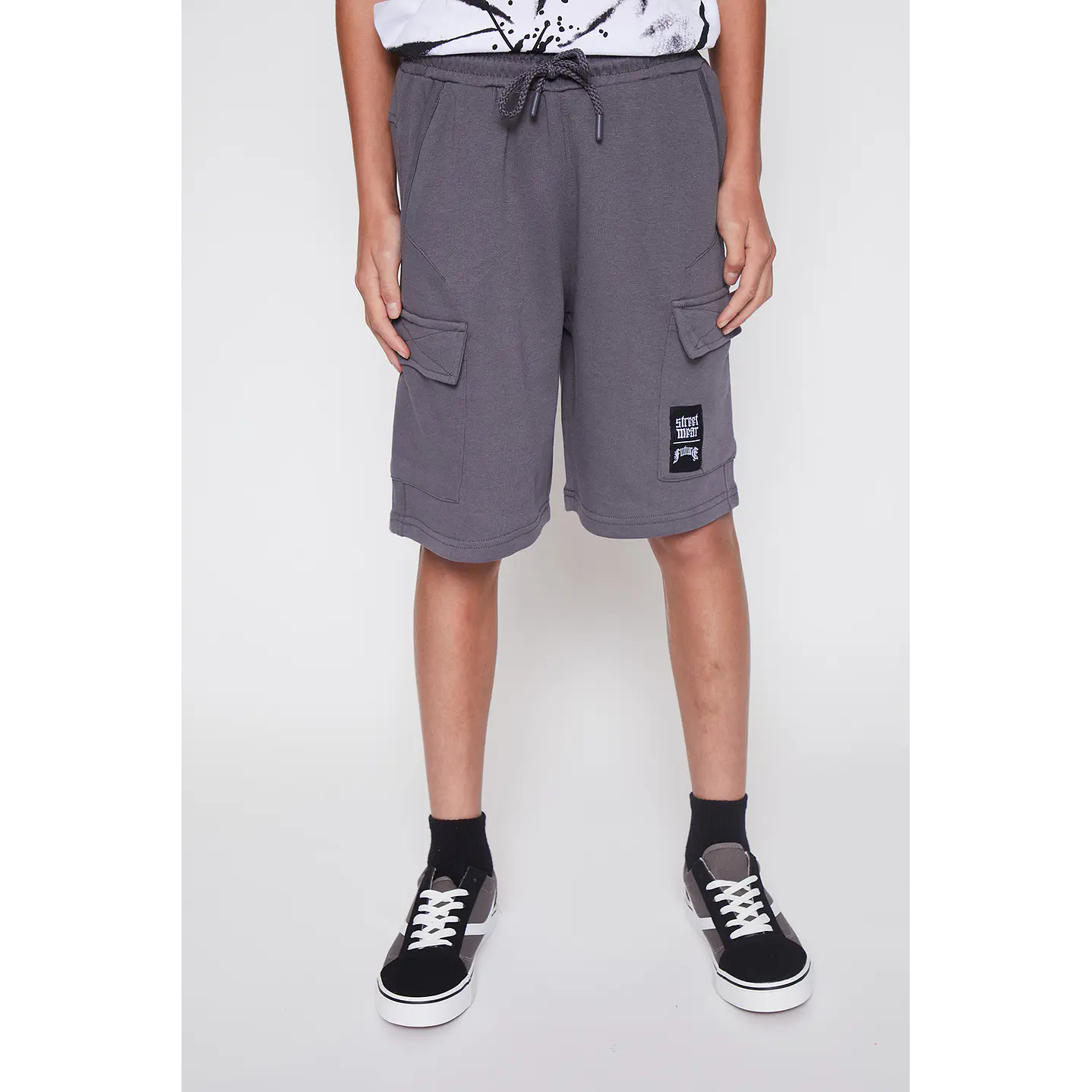 Bermuda Lolo Cargo Basic Gris Familyshop 1