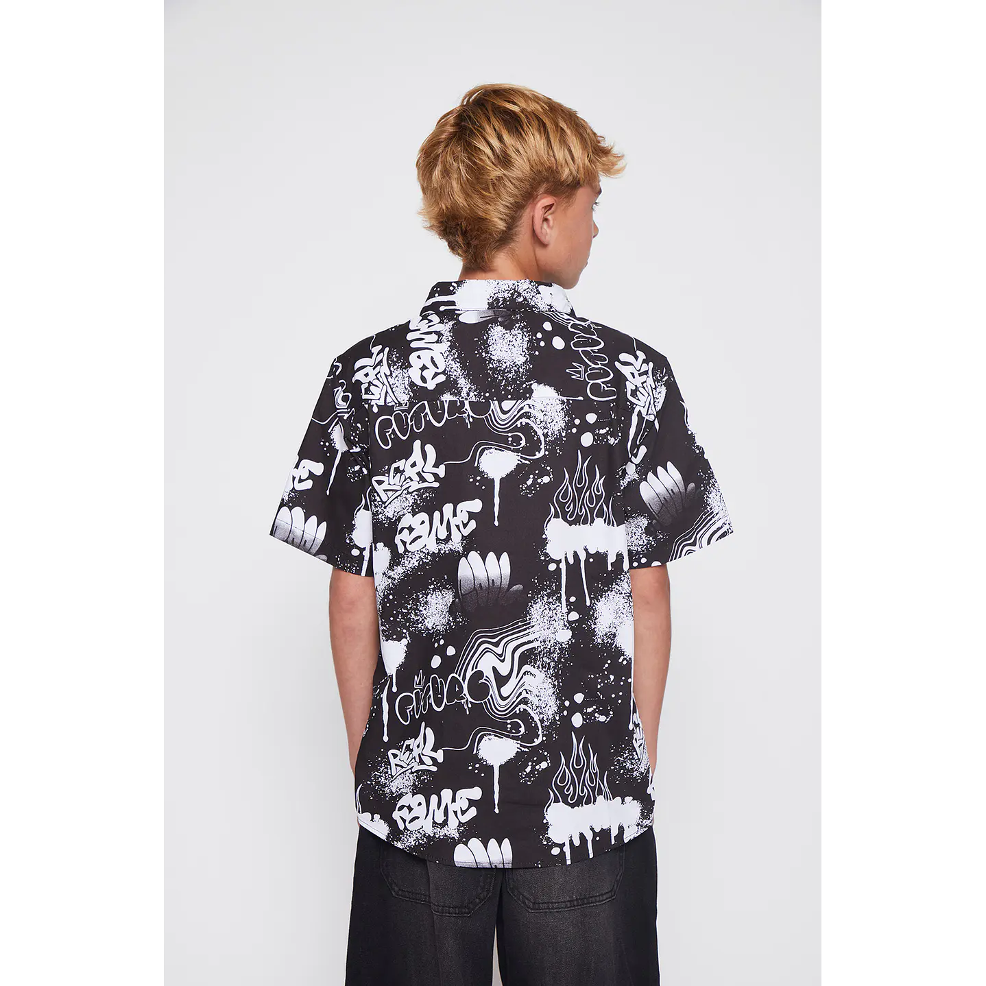 Camisa Lolo Manga Corta Negro Familyshop 4