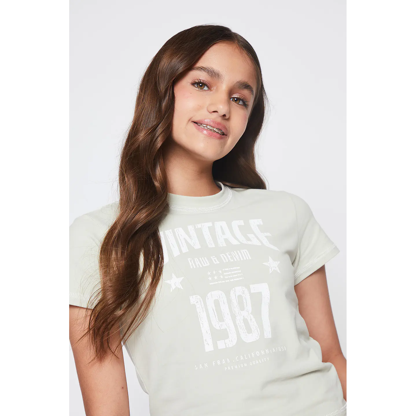 Polera Lola Costuras Contraste Verde Familyshop 3