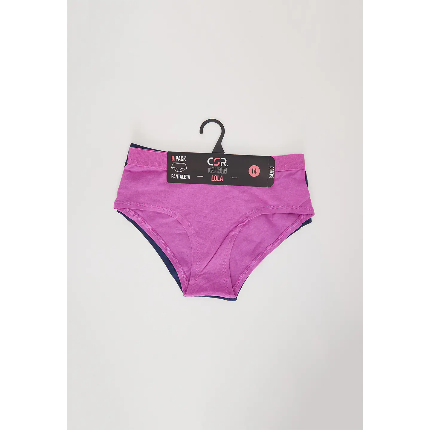 Calzón Bipack Pantaleta Lola Basic Morado Familyshop 3