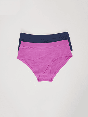 Calzón Bipack Pantaleta Lola Basic Morado Familyshop