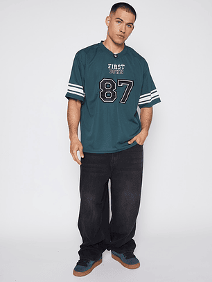 Polera Hombre Manga Corta Verde Familyshop