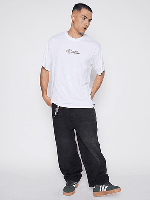 Polera Hombre Bordado Blanco Familyshop