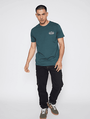 Polera Hombre Casual Basic1 Verde Familyshop