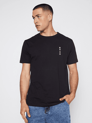 Polera Hombre Orientales Negro Familyshop