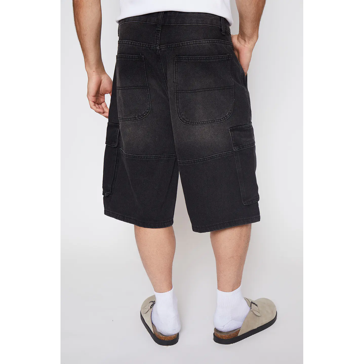Bermuda Hombre Cargo Skt Gris Familyshop 3