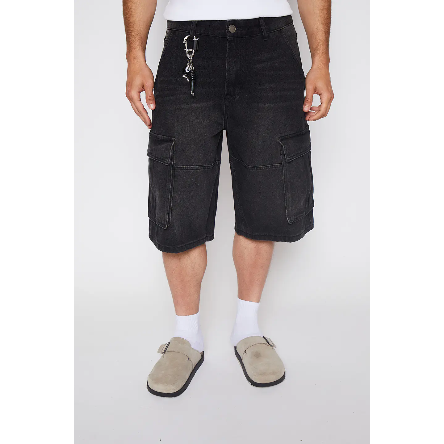 Bermuda Hombre Cargo Skt Gris Familyshop 1