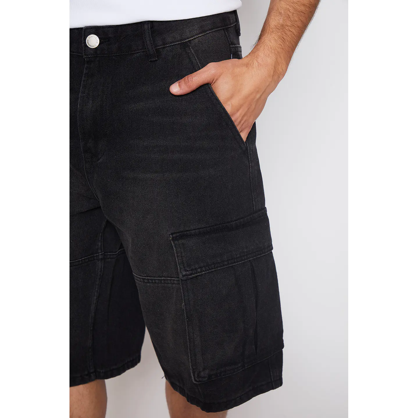 Bermuda Hombre Cargo Skt Gris Familyshop 4