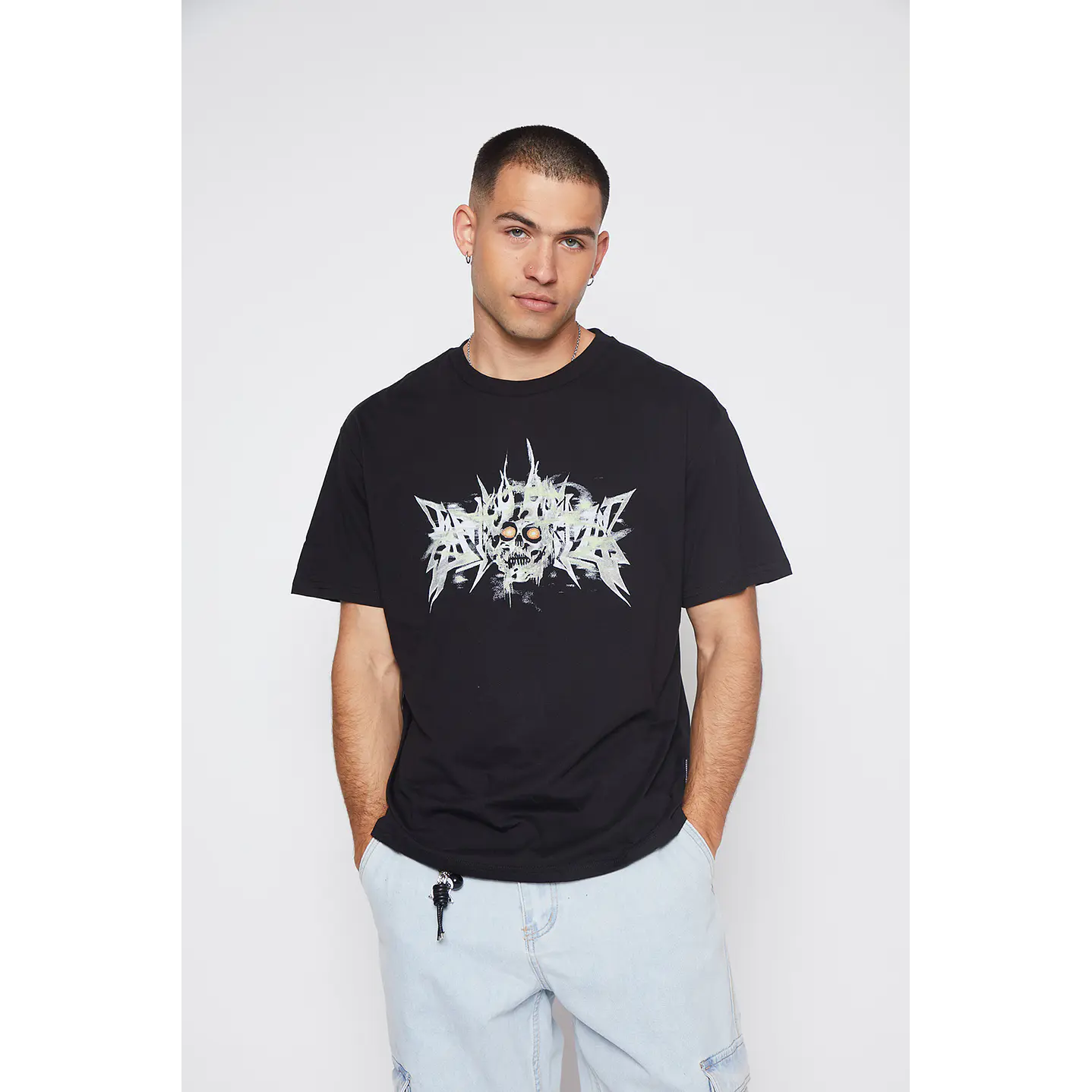 Polera Death Met Hombre Negro Familyshop 1