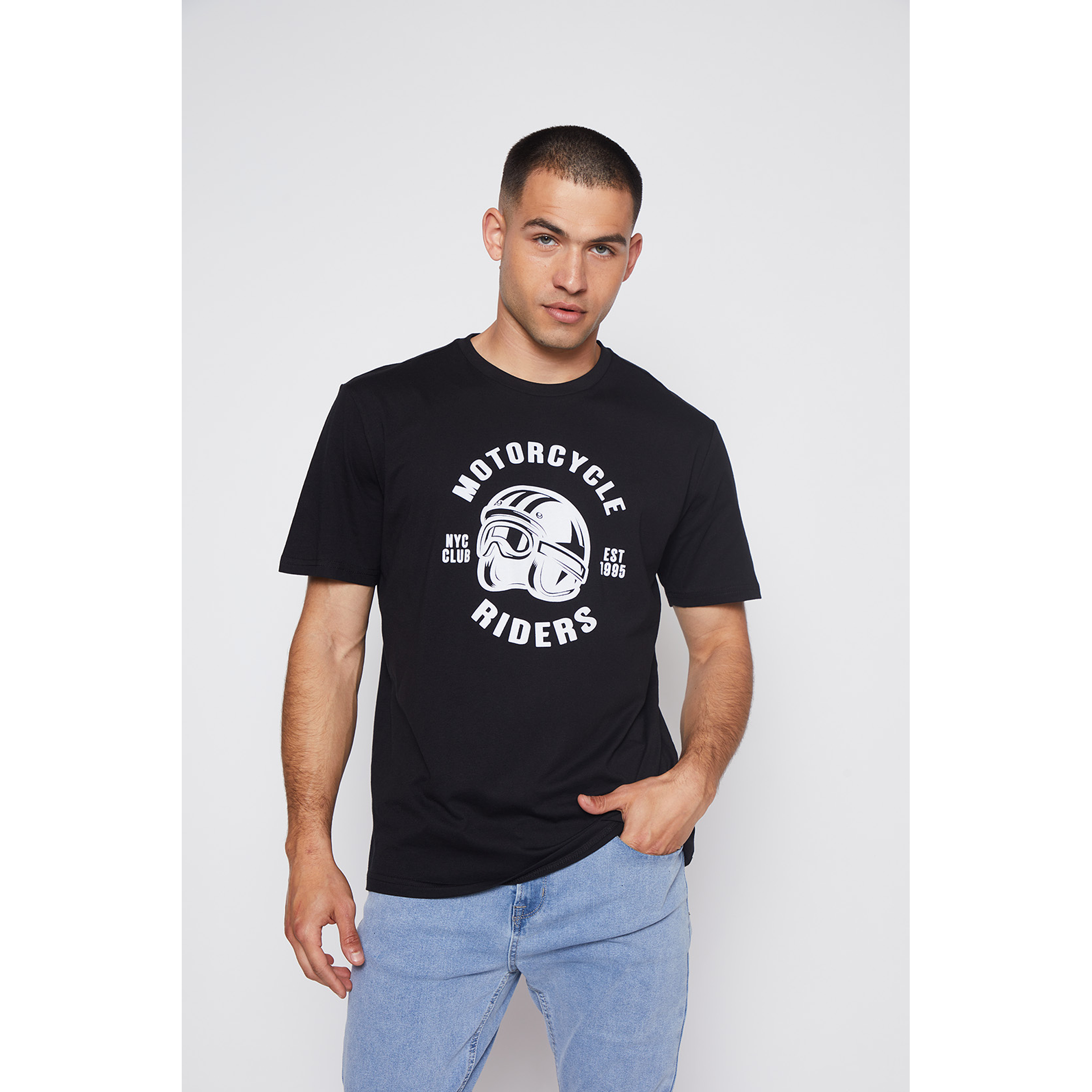 Polera Hombre Casual Negro Familyshop 1