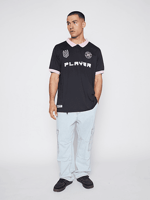 Polera Hombre Football Negro Familyshop