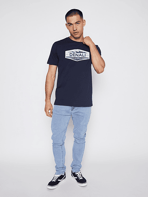 Polera Hombre Basic Azul Familyshop