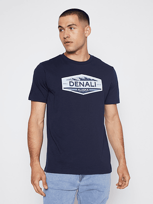 Polera Hombre Basic Azul Familyshop