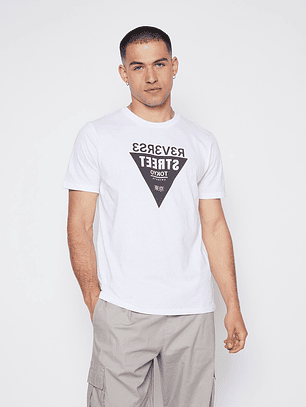 Polera Hombre Basic Blanco Familyshop
