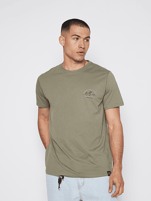 Polera Hombre Casual Basic Verde Familyshop