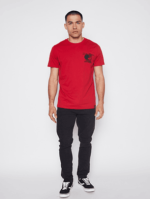 Polera Hombre Casual Basic Rojo Familyshop