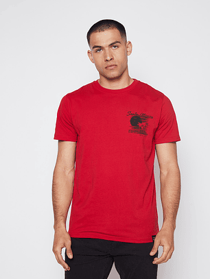 Polera Hombre Casual Basic Rojo Familyshop