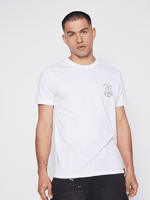 Polera Hombre Casual Basic Blanco Familyshop