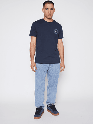 Polera Hombre Casual Basic Azul Familyshop