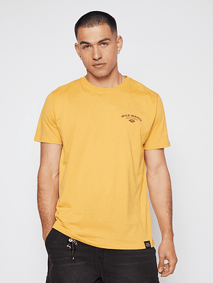 Polera Hombre Manga Corta Amarillo Familyshop