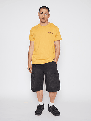 Polera Hombre Manga Corta Amarillo Familyshop
