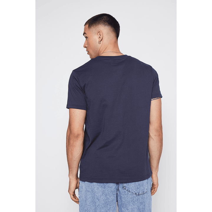 Polera Hombre 3D Bordado Azul Familyshop 3