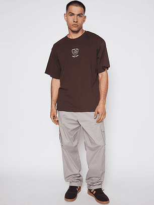 Polera Hombre Manga Corta Café Familyshop