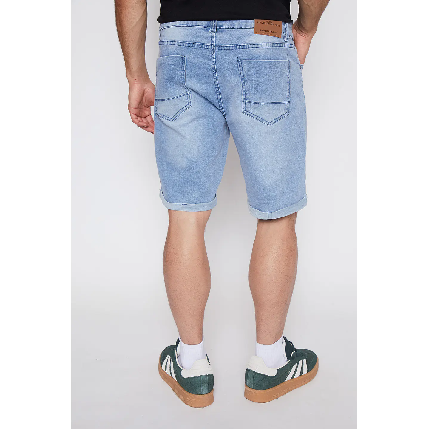 Bermuda Hombre Regular Fit Celeste Familyshop 3
