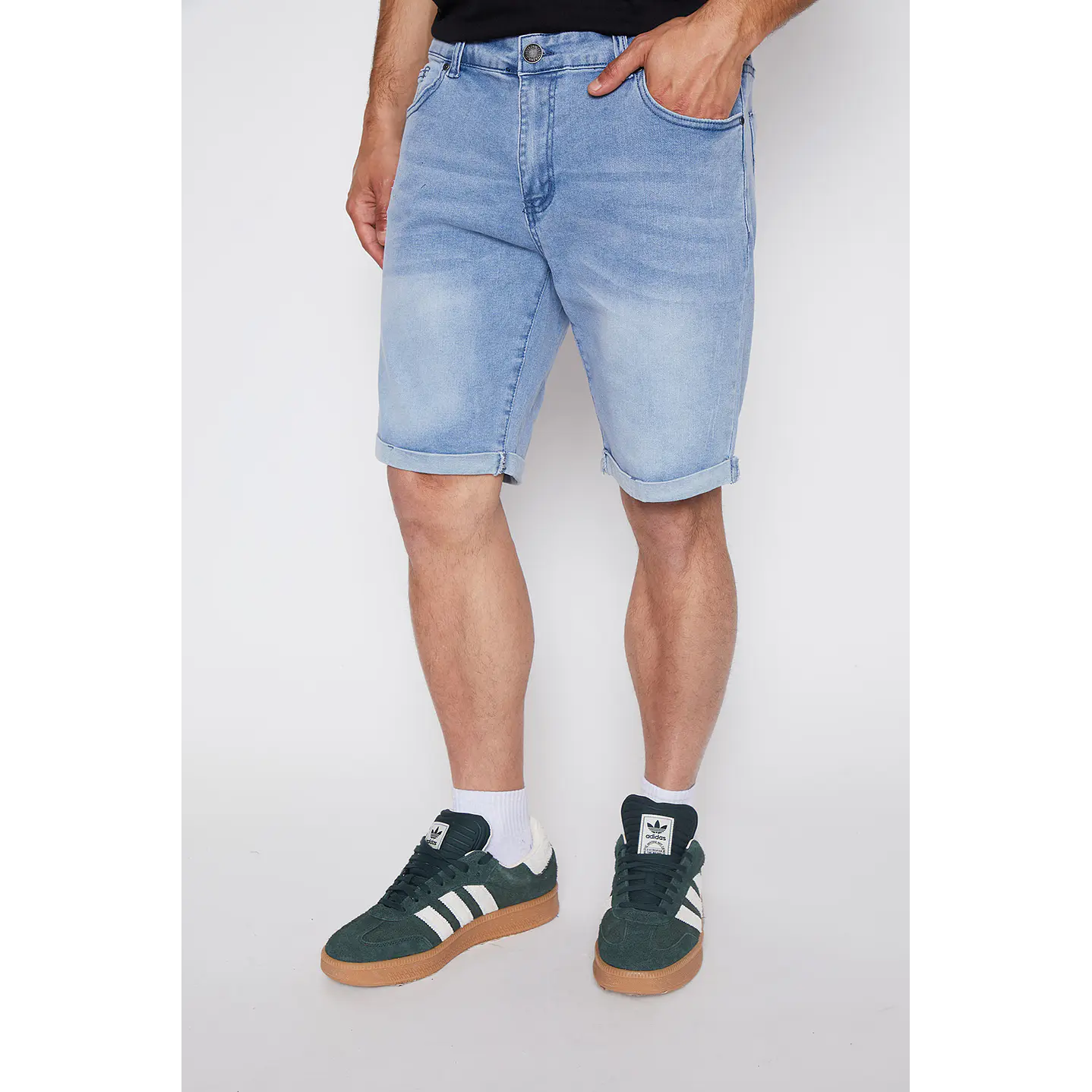 Bermuda Hombre Regular Fit Celeste Familyshop 1