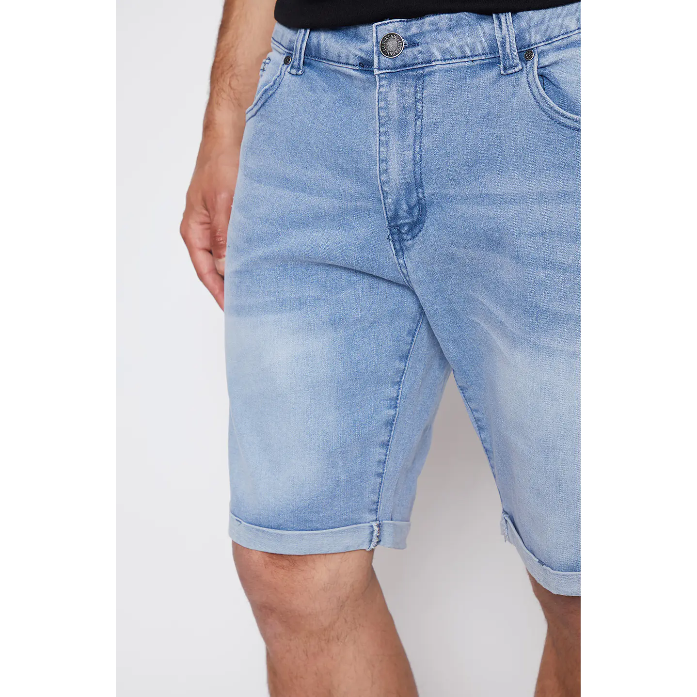 Bermuda Hombre Regular Fit Celeste Familyshop 4