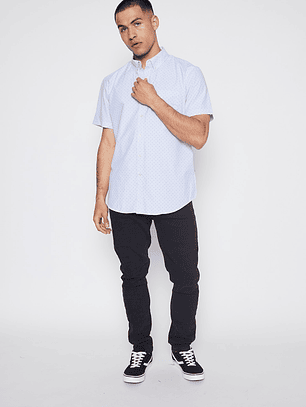 Camisa Hombre Full Raport Celeste Familyshop