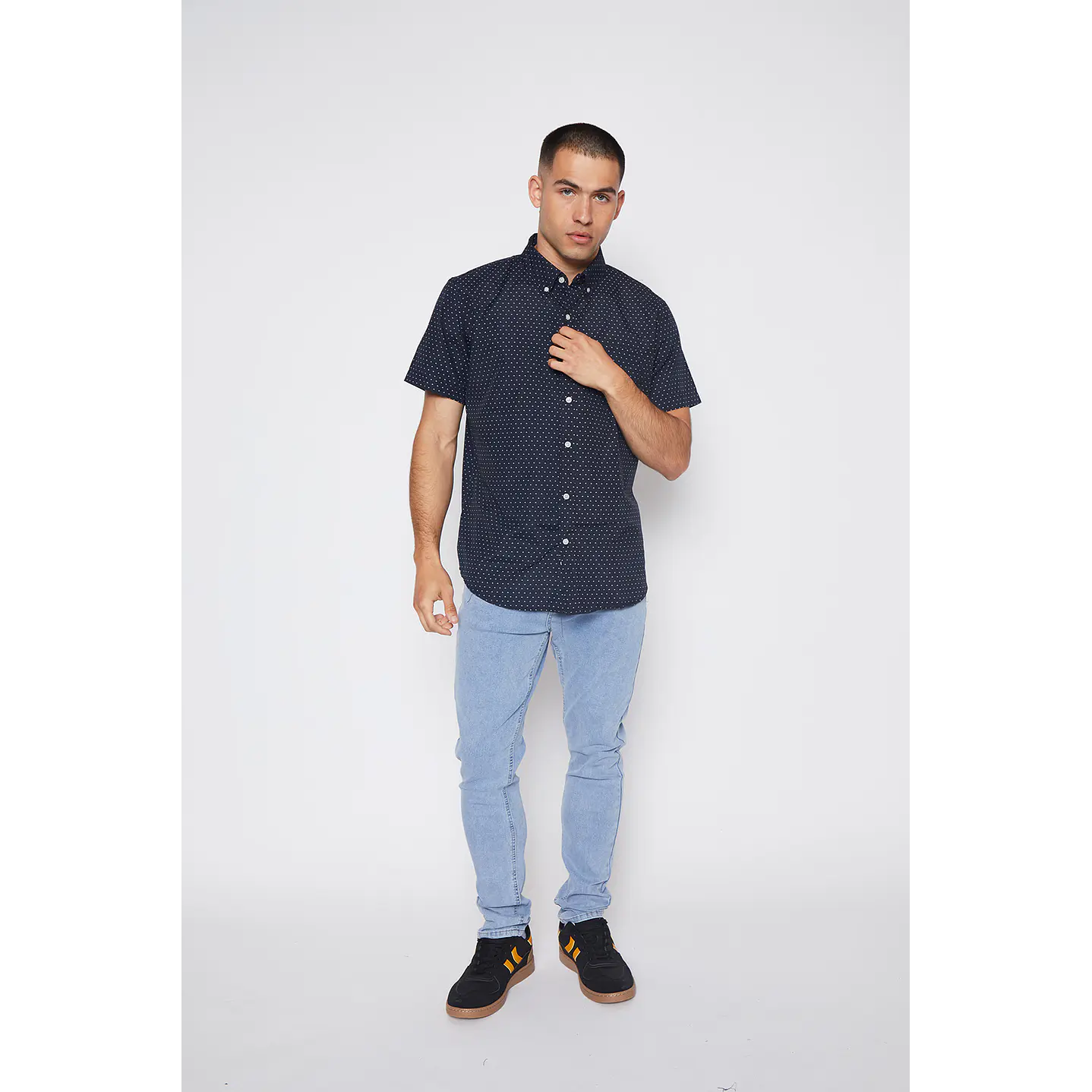 Camisa Hombre Punto Negro Familyshop 2