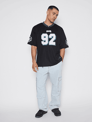 Polera Hombre Manga Corta Negro Familyshop