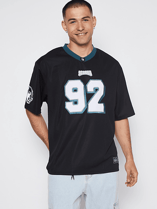 Polera Hombre Manga Corta Negro Familyshop